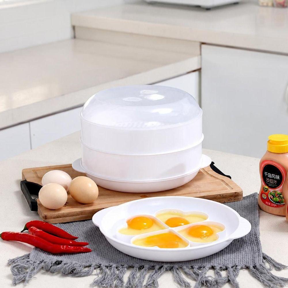 Kitchen Cooking Mold Egg Steamer Food Grades Plastic Steamed Egg Box Breakfast Preparation