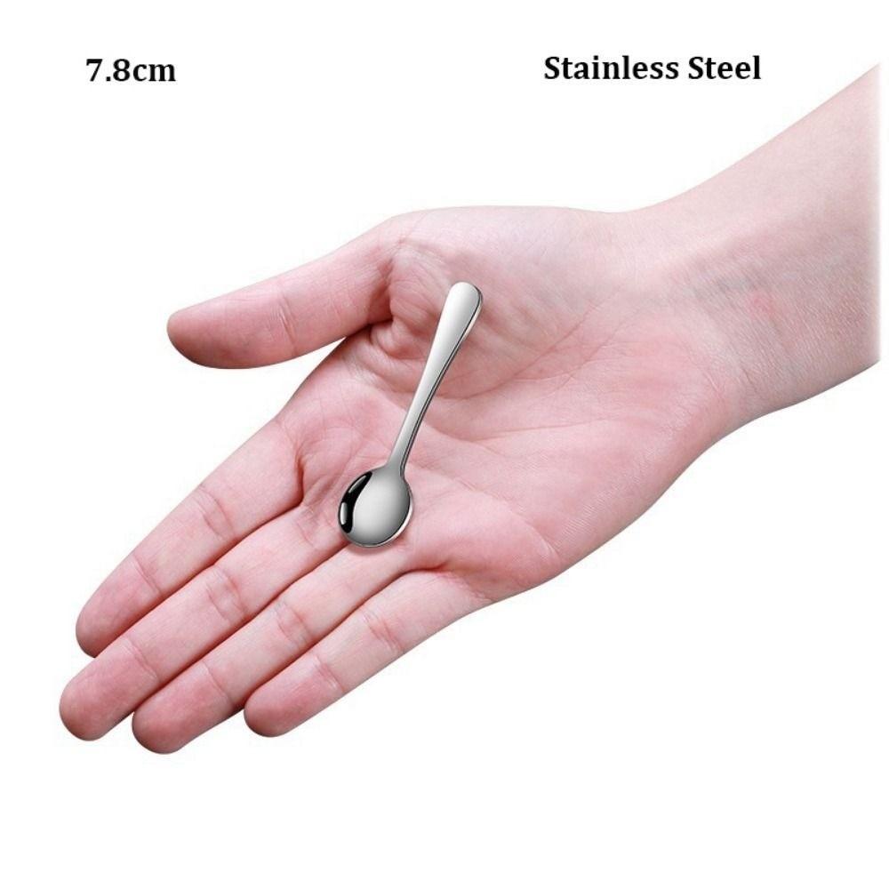 Portable Mixing Spoon Titanium/ Stainless Steel Ice Cream Dessert Spoons  Outdoor Kitchen Supplies