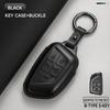 Leather Car Key Cover Case Protection Shell Keychain For Cadillac Ct4 Ct4-V Ct5 C8 Corvette Lyriq