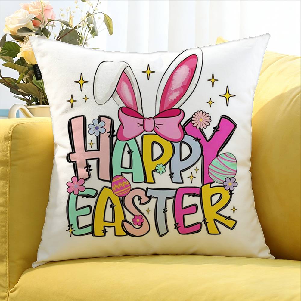 Happy Easter To You World Various Sizes Square Pillow Case For Car Home Bedchamber Decor