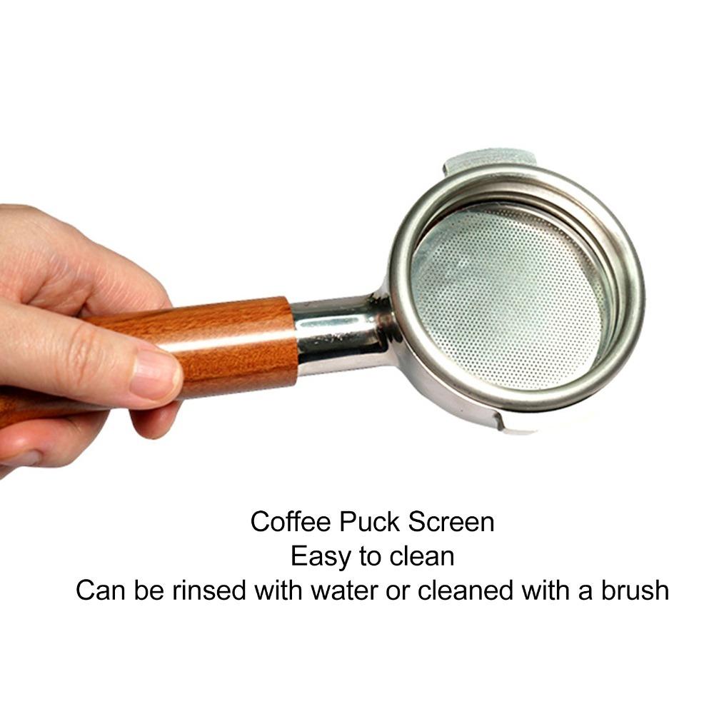 2PCS Set 304 Stainless Steel Portafilter Puck Screen Coffee Filter Screen  Coffee Brewing