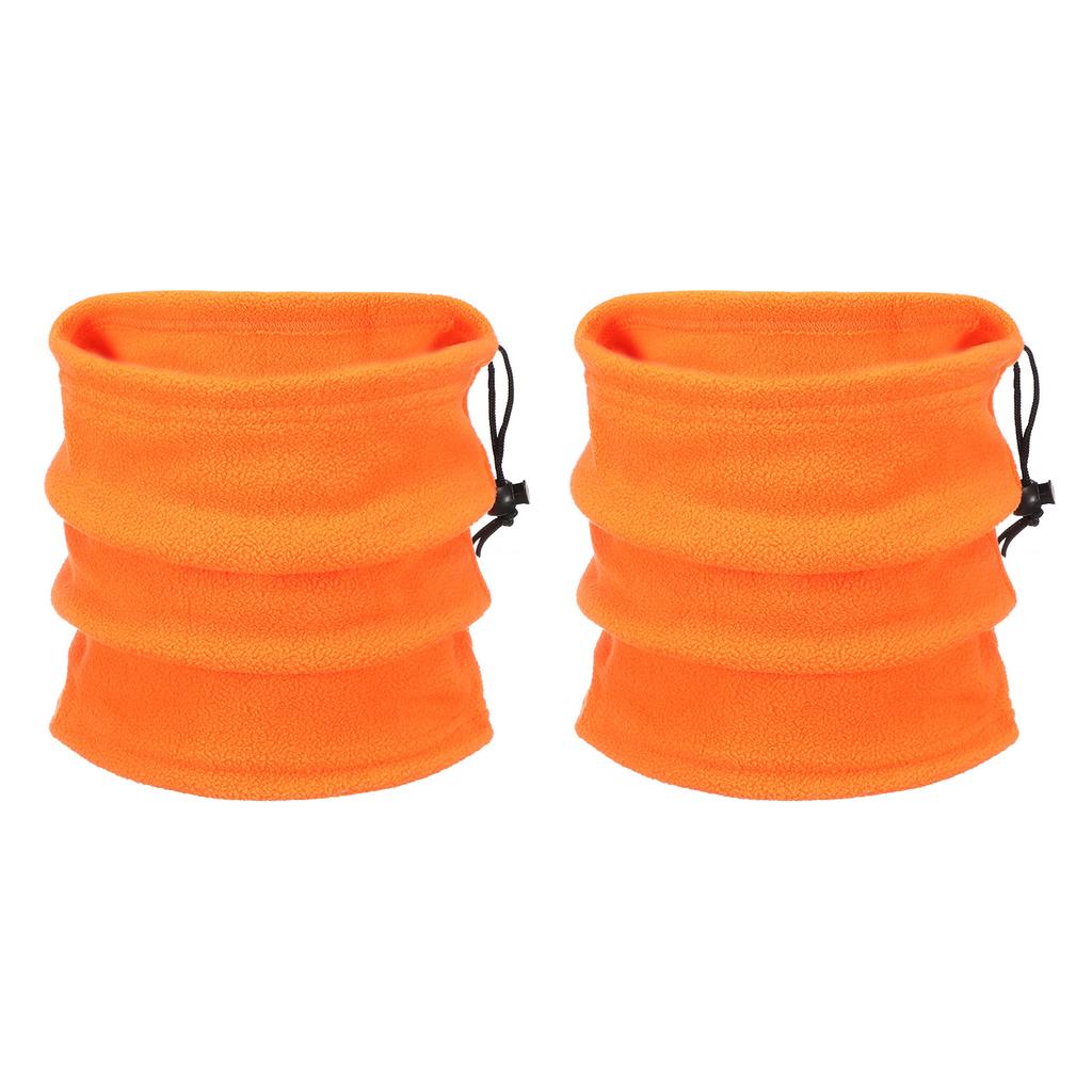 2Pcs Polar Fleece Neck Tube Ear Warmer Fishing Skating Running Sport Scarf Face Mask SingleDouble Layer Camping Hiking