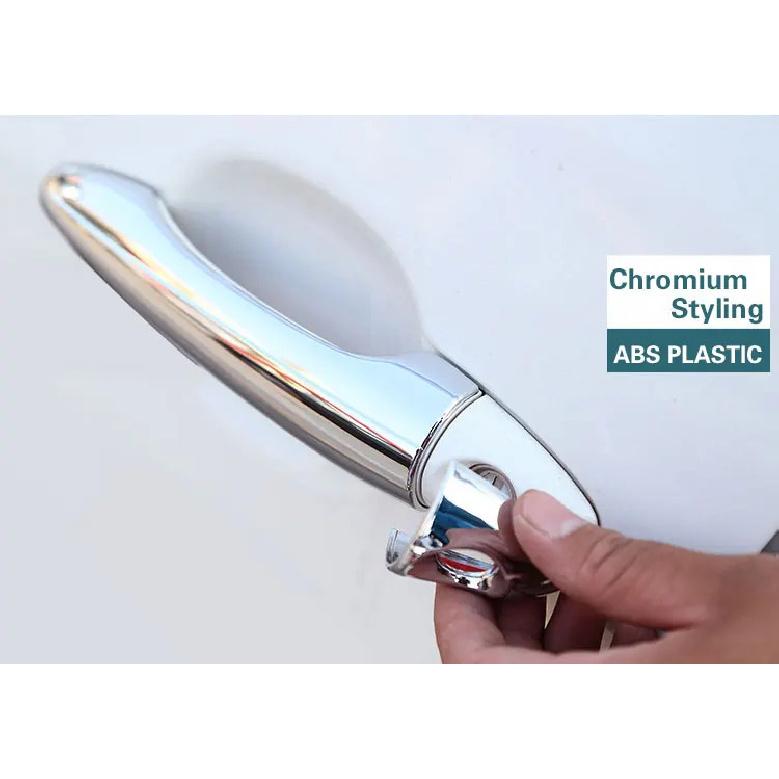 For Kia K3 Cerato ABS Chrome Trim Doors Handle Covers Accessories Stickers Car Styling 2010 2011 2012 2013 2014 2015 2016
