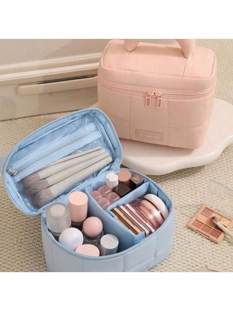 New zipper handbag makeup pouch daily large capacity cosmetics storage bag portable hand-held storage bag