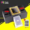 Zihu Automatic Card Shuffler, Texas Hold'em Electric Card Shuffler with AA Batteries, Plastic Playing Cards, 2 Decks of Poker Cards, Card Shuffler