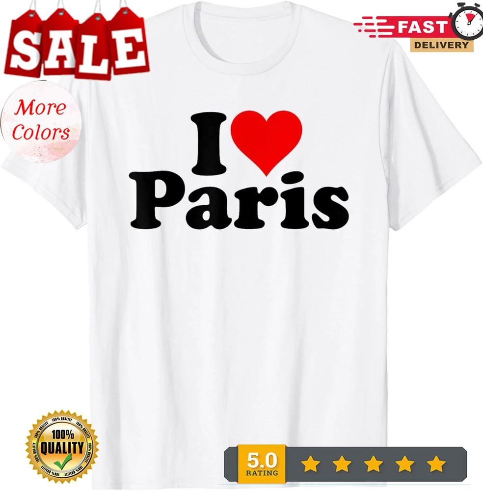 

I LOVE HEART PARIS FRANCE T-Shirt M