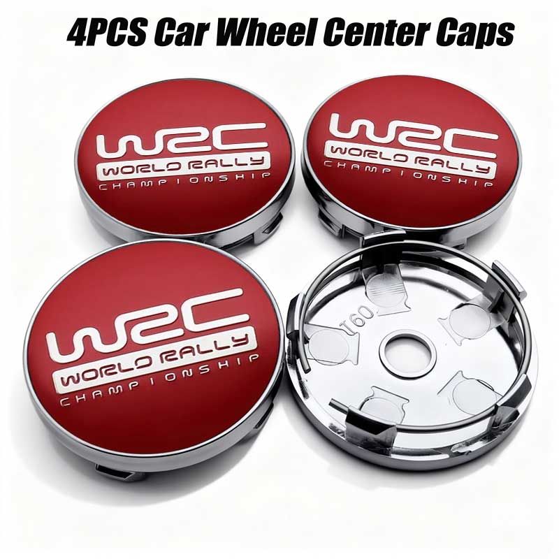 4pcs 56mm 60mm Universal WRC Emblem Car Wheel Center Cover Hub Cap Sticker For FORD 120a TOYOTA Volkswagen KIAa120