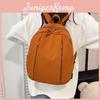 Trendy Solid Color Large Capacity Backpack For College And Travel With Breathable Design