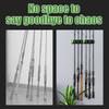 Wall Mounted Fishing Rod Rack Wall Fishing Pole Management Holders Angling Equipment Organization Accessories For Husband Dad