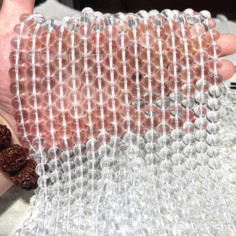 

Double A Clear Round Crystal Beads for DIY Bracelets - Versatile and Natural Pure 6mm Artificial Crystal