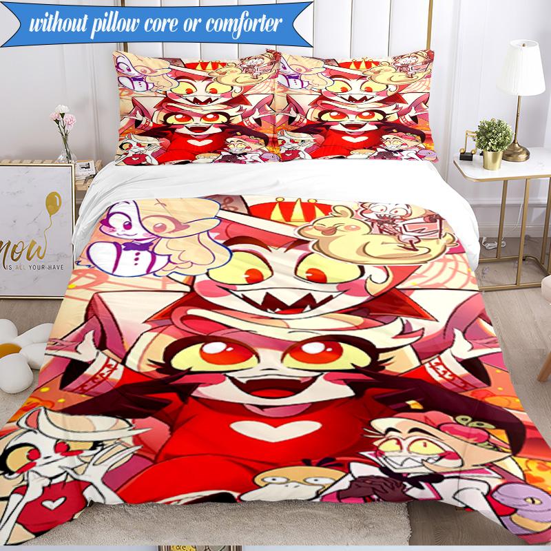 3PCS Fantasy Creatures Hotel  Bedding Set,Including 1pc Duvet Cover And 2pcs Pillowcases Perfect for Bedroom, Dormitory, Fan Christmas gift
