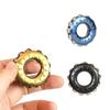 Stainless Steel Mechanical Fidget Ratchet Ring EDC Toy Haptic Fingertip Metal Stress Spinner Fidget Toys Adult Gifts