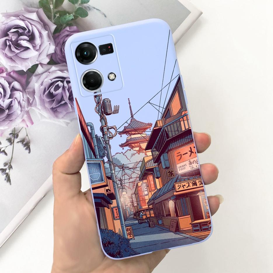 For Oppo F21 Pro 4G Case Oppo Reno7 CPH2363 Cute Fashion Cartoon Cover Soft Silicone Phone Case For Oppo Reno 7 F21Pro 4G Bumper