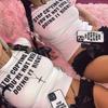 European and American Style T-shirt Summer New Letter Street Trend Short Slim Women's Clothing Wholesale