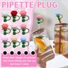 Silicone Straw Cap Cute Flower Doll Dusts Cap Can Be Recycled