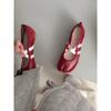 New Super Soft Leather Red Shoes Ballet Pig's Feet Split-toed Women's Shoes Mary Jane Shoes Women's Flats