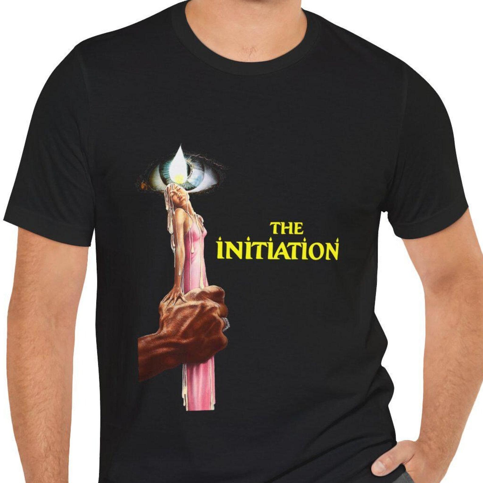The Initiation T-Shirt Black Short Sleeve Horror 1984 Movie Tee S