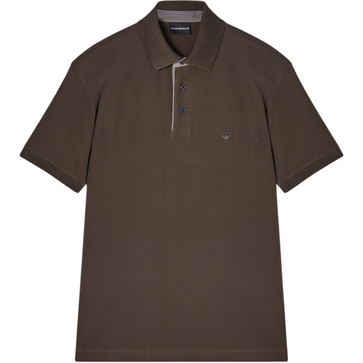 Emporio Armani Ss26 Stretch Cotton Short Sleeve Polo Shirt Men tops EM005251-AF10497-U6200 S