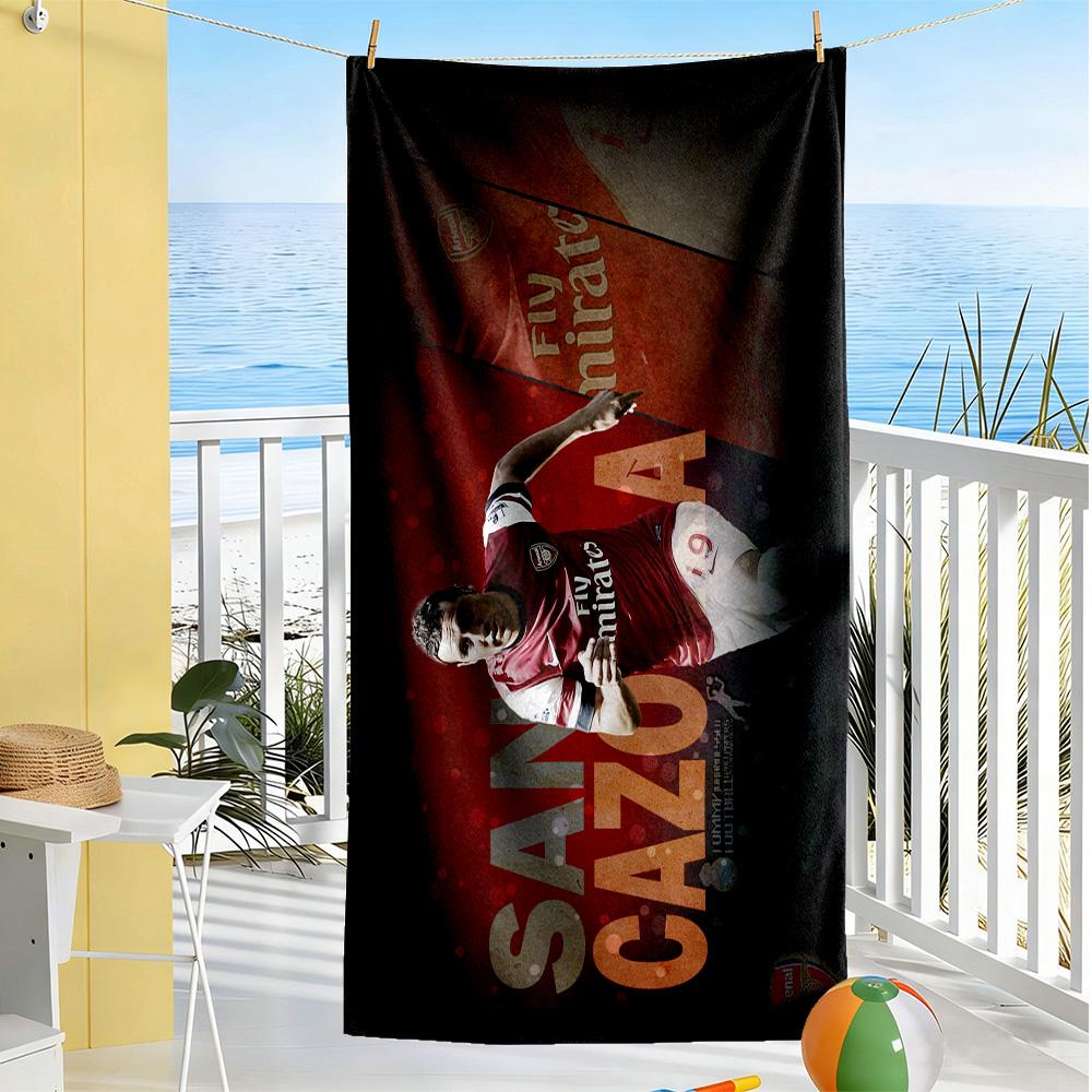 Santi Cazorla Arsenal Legend Beach Towel Super Soft & Absorbent Comfortable Lightweight Suitable for Swimming, Gym, Camping, Yoga Vacation