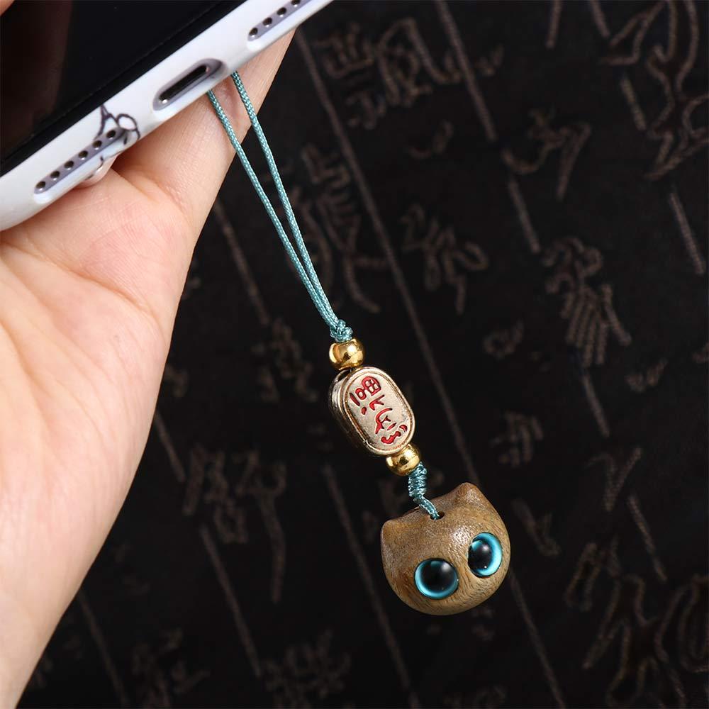 Bag Pendant Anti Losing Rope Ebony Cat Lanyard Phone Chain Pendant Mobile Phone Straps Mobile Phone Lanyard Phone Hanging Rope