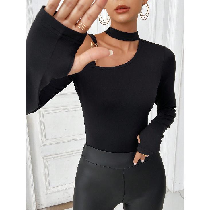 New Women'S Clothing Retro Casual Sexy Daily Fashion Temperament Commuting Business Shirt Long Sleeved Hoodie Top