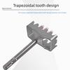 Trapézové zuby Čtvercový děrovací vrták Čtvercový otvor Zásuvkový drážkovač Pro instalační krabice typu 86