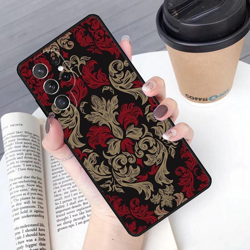 Batik Pattern phone case Cover For Samsung Galaxy S24 S25 Ultra S21 S22 Ultra S10E Note 10 Plus Note 20 FE S23