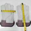 Cowhide Driver Gloves Wear-resistant Welder Gloves Heat-resistant Protective Gardening Labor Insurance Blue, Black and Red Half Leather Gloves