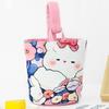 Dog Cartoon Canvas Bucket Bag Cat Dog Lunch Bag Cute Rabbit Handbag  Travel