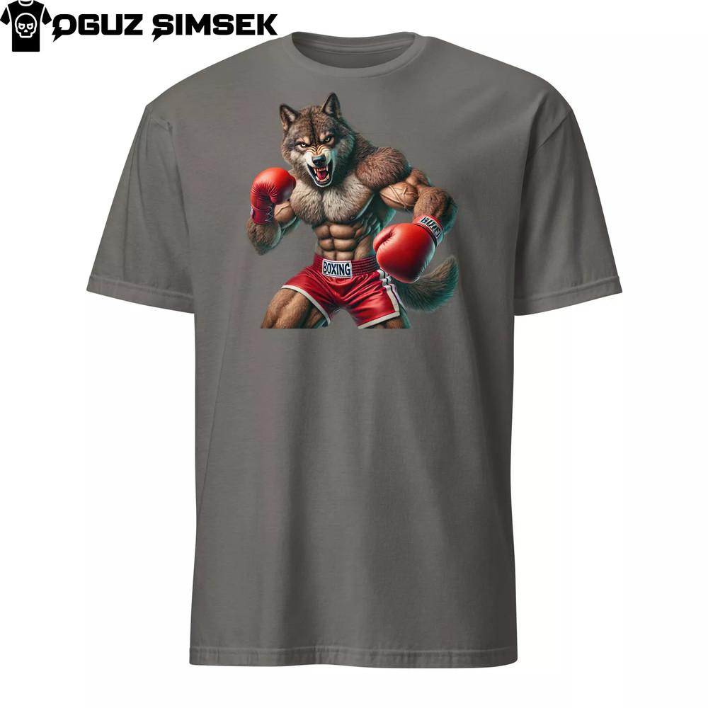 

Унисекс футболка Boxing Wolf | Softstyle Gildan 64000 | Графика свирепого животного 4XL