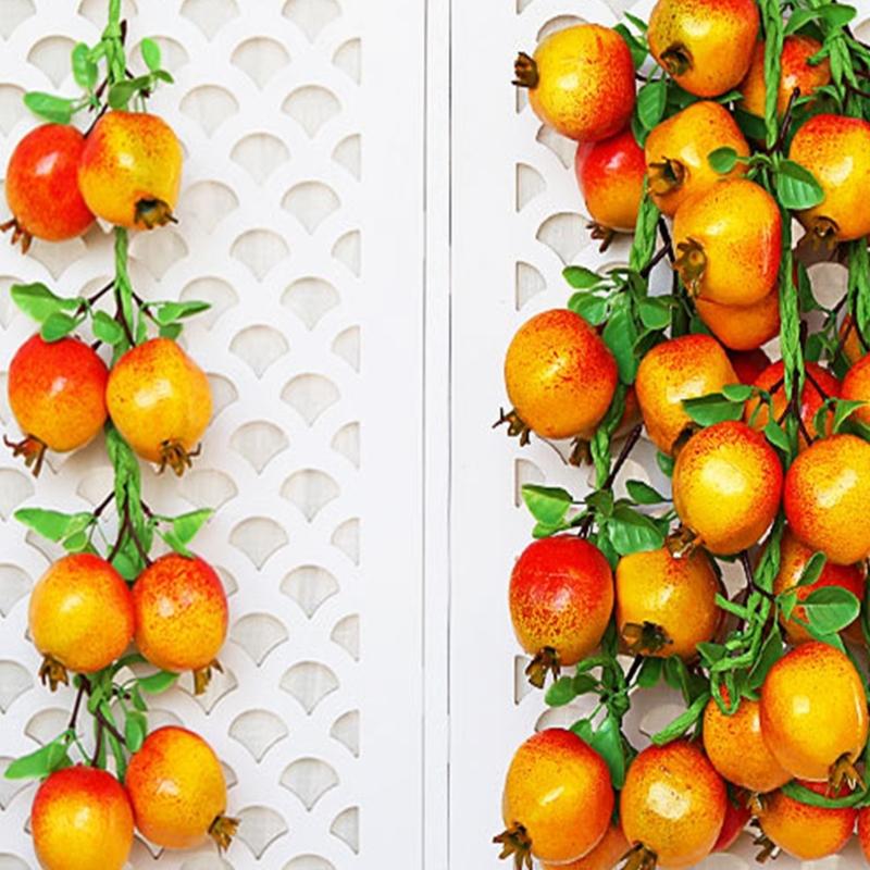 Artificial Vegetable Fruit String Vine for Home Wedding Garden Decoration Hanging Garlands Wall