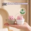 Portable Stress Reliever Potted Pig Clicker Toy with Bead Chain, Clicky Button Fidget Relief Gadget for Relief, Finger Backpacks School Bags
