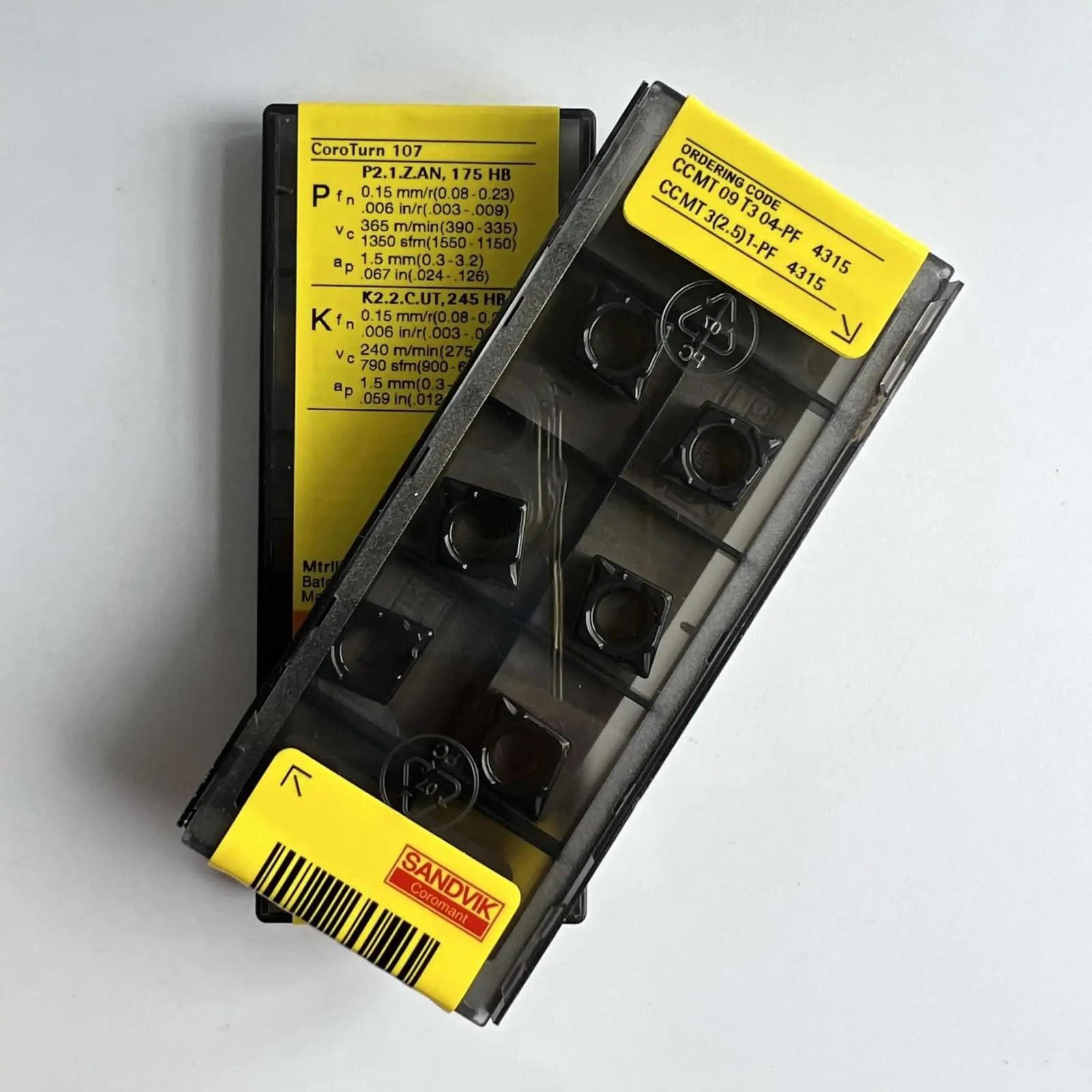 

Original Sandvik / CCMT09T304-PF 4315 / CNC lathe carbide blade 10 PCS