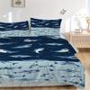3pcs Shark Ocean Bedding Cover Set, Fashion Classic Popular Print Bedding Set, Soft Comfortable, All Season Use, For Bedroom, Guest Rooma0819148