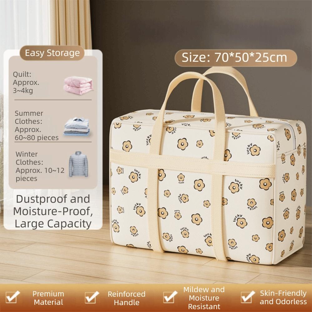 New Space-Saving Storage Bag Foldable Durable Polyester Bag Puppy Pattern Luggage Organizer Travel