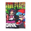 FNF Bad Time Trio Friday Night Funkin Blankets Soft Warm Flannel Throw Blanket Bedspread for Bed Living Room Picnic Travel Home