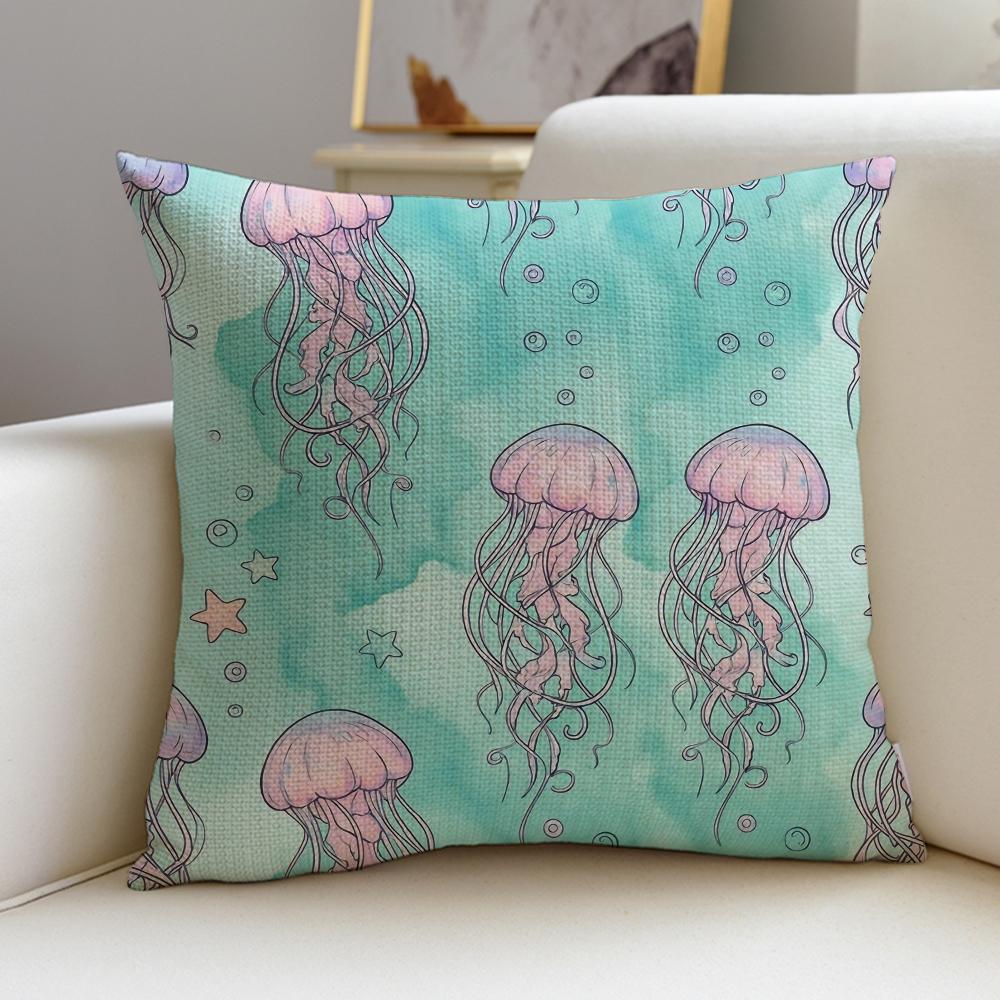 Elegant JJellyfishS Cushion Cover Pcs Linen Throw Pillow Covers x x Modern Home Decor