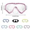 Professional Big Frame Kids Swimming Goggles with Nose Cover Anti Fog Wide View Swimming Gear for Boys Girls Children Glasses