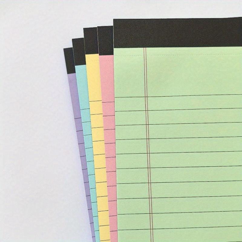 A5 Colorful Ruled Notepad, 50 Sheets Tear-Off Memo Pad