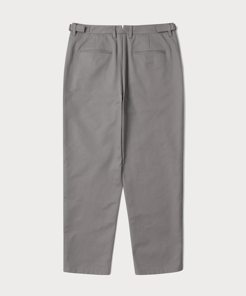247Silijeu Adjustable Cotton Chino Pants Dark Gray