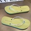 Simple flip-flops women's new summer pinch feet outside wear non-slip flat bottom beach cool slippers tide