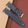 Retro Leather Watch Band 18mm 20mm 22mm 24mm Cowneck Pattern Stainless Steel Pin Buckle Watch Strap Replacement for Men Women