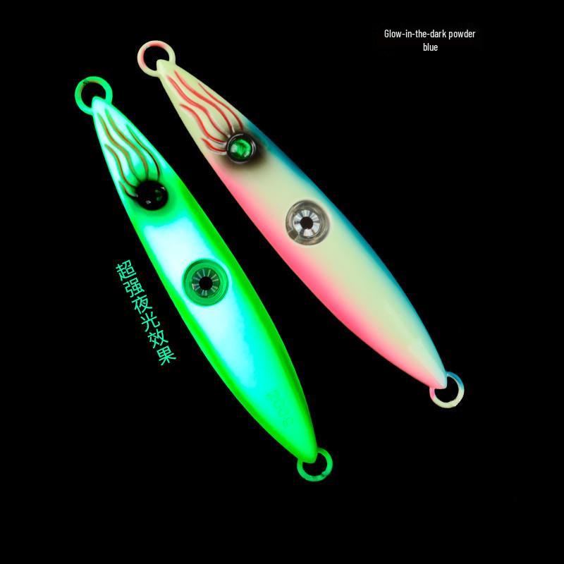 Super Bright Luminous Iron Plate Fishing Knife with Fish-Attracting Light for Overnight Sea Fishing