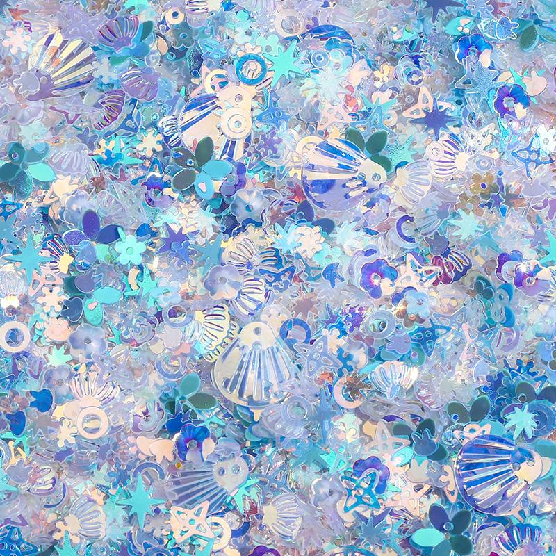 10G Glitter Sequin 1-16mm Pvc Flat Loose Sequins Women DIY Accessory Sewing Wedding Crafts Garment Decoration