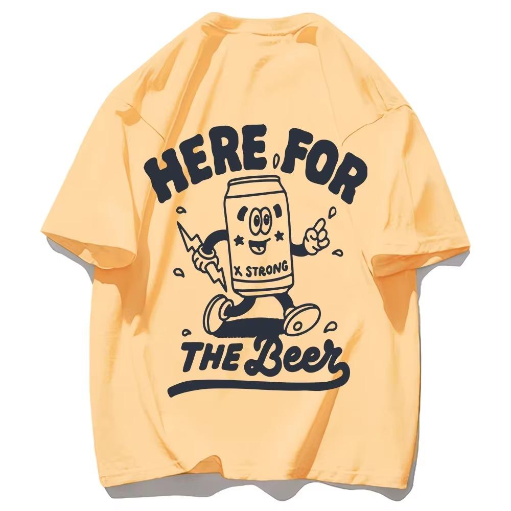 Letter Art Print Design Printed Boy Tshirt Lovely Street T Shirts Outdoor Design T-Shirt Holiday Loose Fitting Short Sleeved