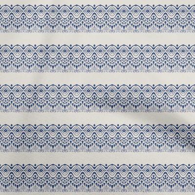 Cotton Flex Cream Fabric Asian Ikat Craft Projects Decor Fabric Printed By The Yard 40 Inch