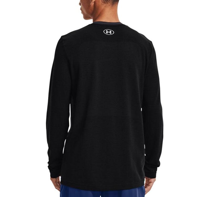 Under Armour Training Sports Crew Neck Long Sleeve T-Shirt Men Tops Black 1361136-001