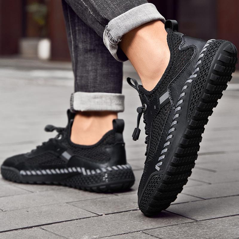 Summer Men's Sneakers Breathable Casual Shoes Men Comfortable Loafers Mesh Shoes Outdoor Walking Sneakers