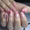 Valentine Fake Nail Almond Press On Nail Acrylic Nail Full Cover False Nail Stick On Nail Gloss Artificial Nail 24Pcs