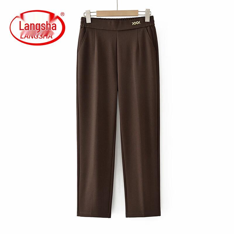 LangSha Women s Loose Straight Leg Pants for Middle-Aged and Elderly 5XL